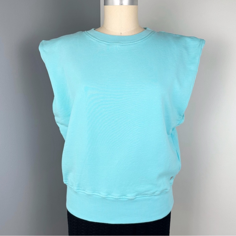Deha Women's Feeling Feminine Sleeveless Sweatshirt Blue Size M